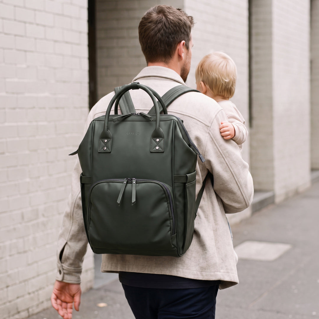 ALUXO Active X  -  Unisex Baby Bag - OLIVE GREEN