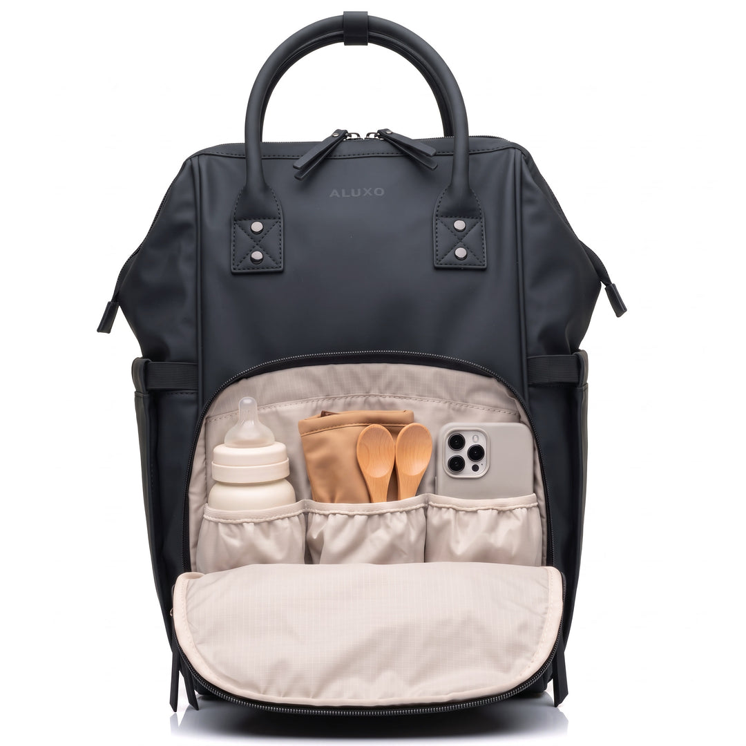 ALUXO Active X  -  Unisex Baby Bag - BLACK