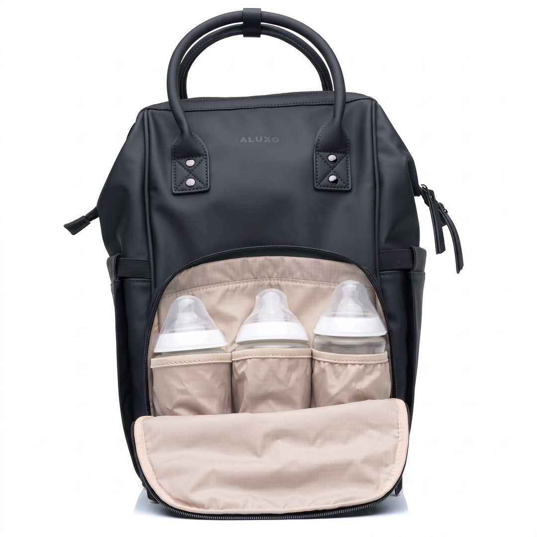 ALUXO Active X  -  Unisex Baby Bag - BLACK