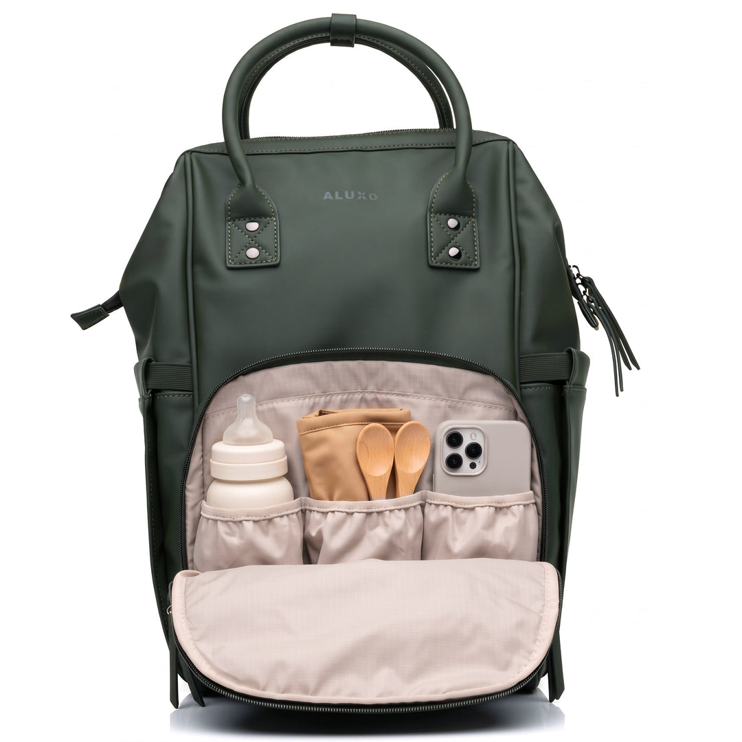 ALUXO Active X  -  Unisex Baby Bag - OLIVE GREEN