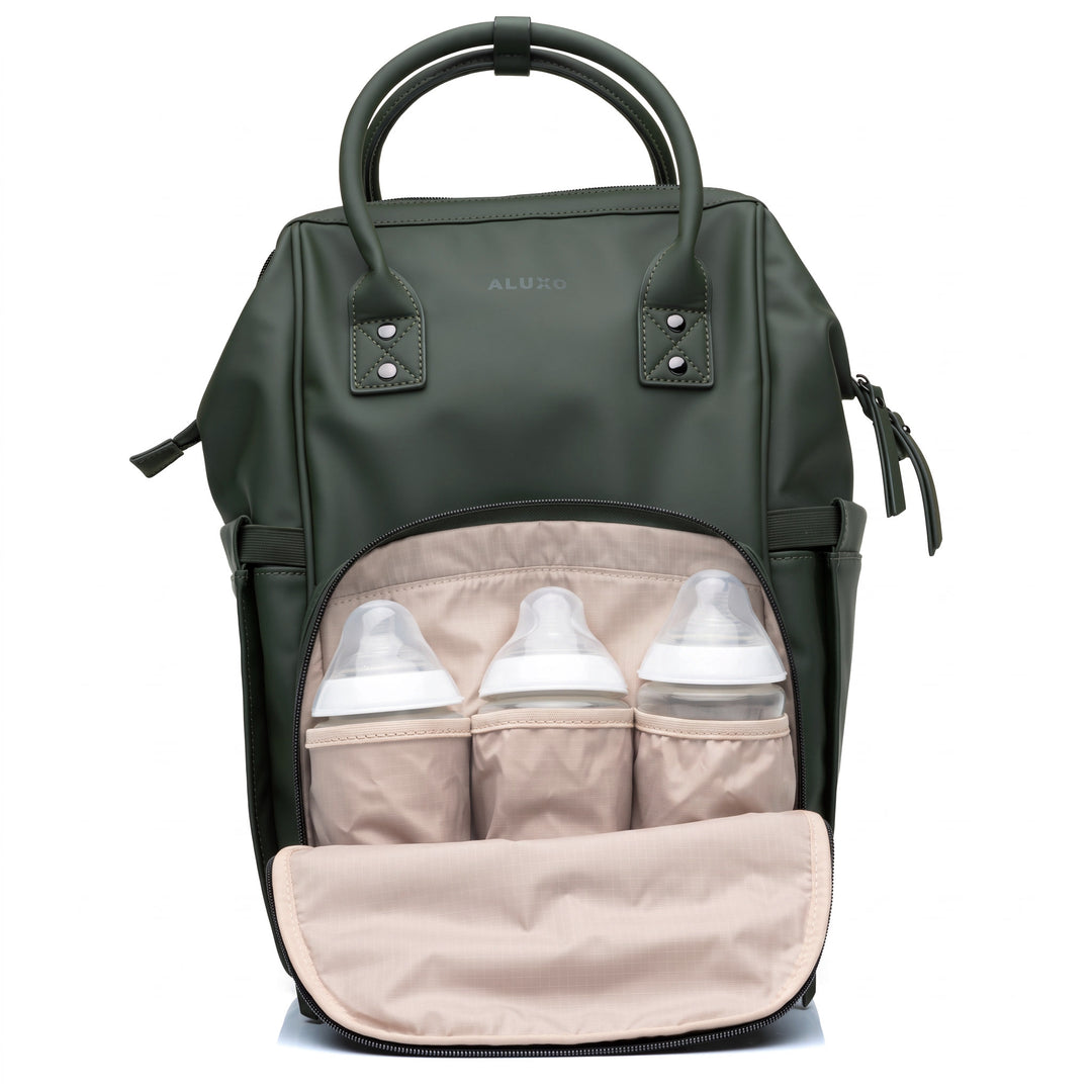 ALUXO Active X  -  Unisex Baby Bag - OLIVE GREEN