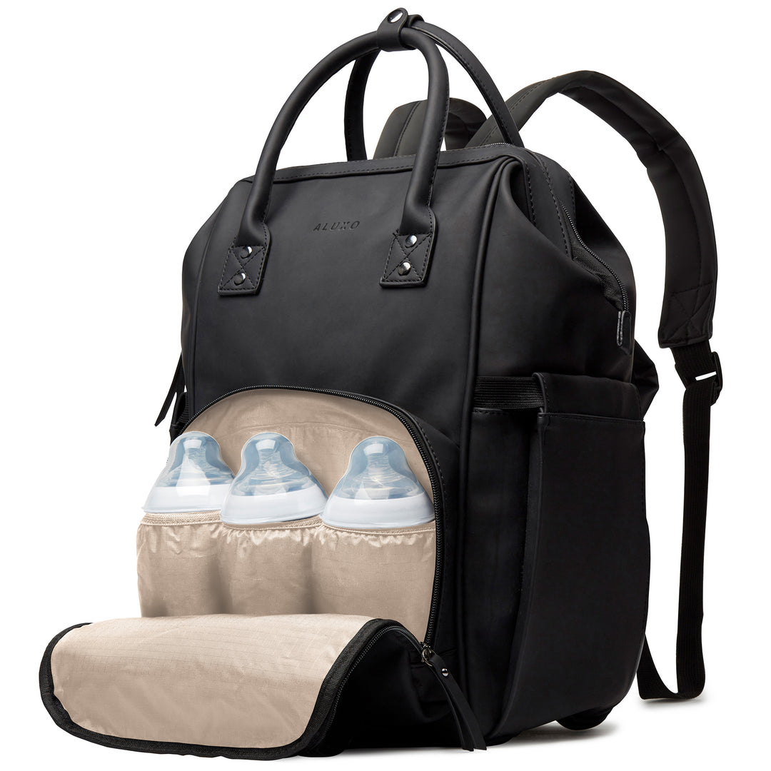 ALUXO Active X  -  Unisex Baby Bag - BLACK