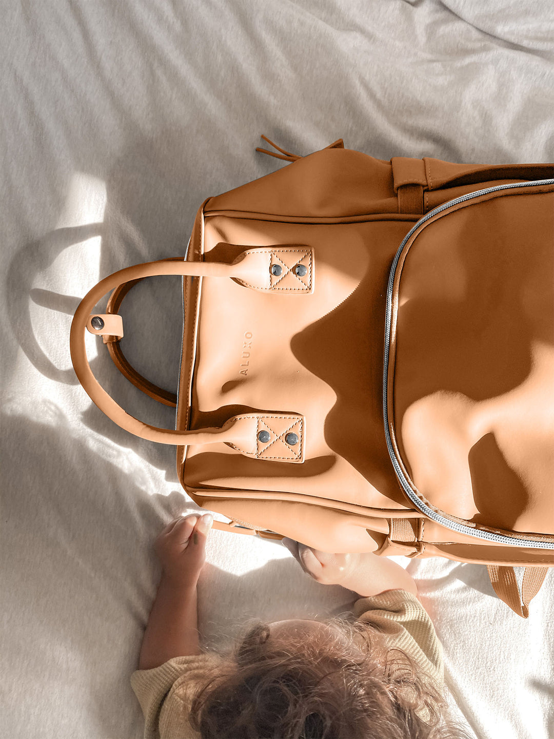 ALUXO Active X Unisex Baby Bag CLAY – ALUXO Bags